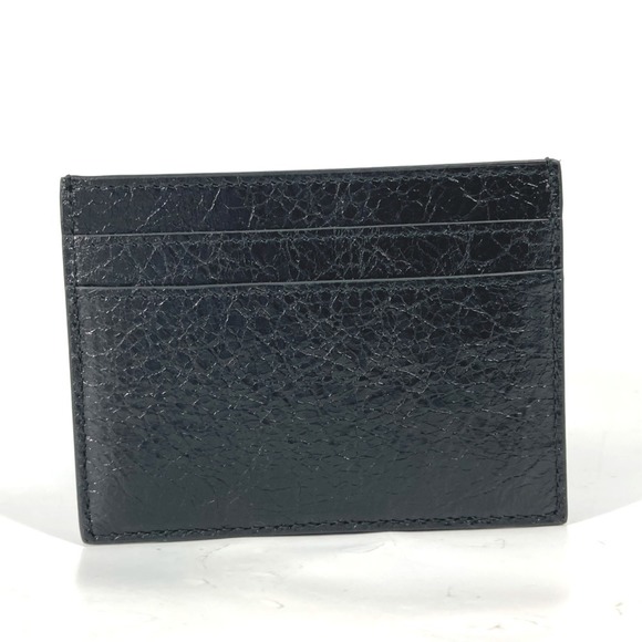 BALENCIAGA 766547 BB Business Card Holder Pass Case Holder/Card Leather Women...